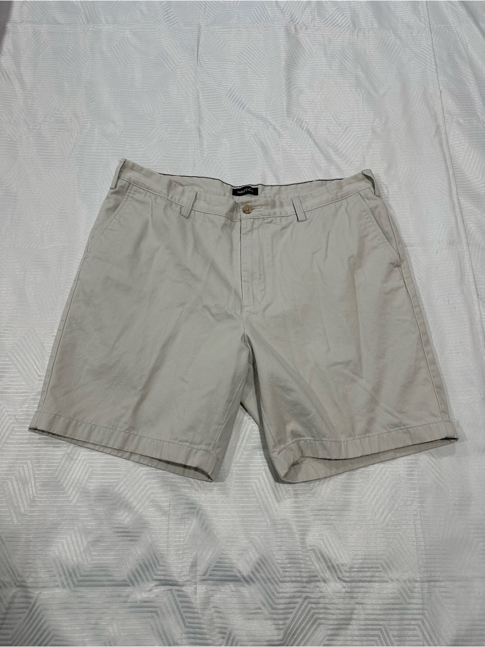 Nautica Men’s B7102N Classic Fit Preppy Beach Chino Shorts Golf Vacation Size 40